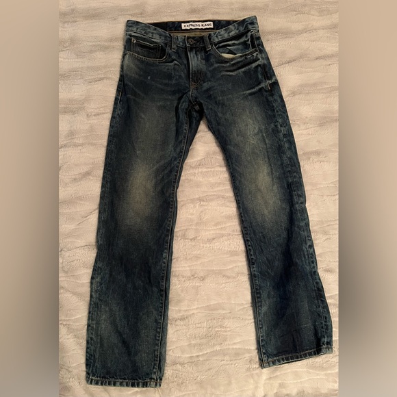 Express- Rocco Slim Fit Denim Jean-Straight Leg - Picture 2 of 6